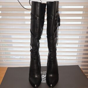 Elegant Black High Heel Women's Boots